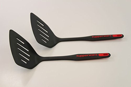 TUPPERWARE Griffbereit Großer Pfannenwender TOP-Pfannenwender (2) schwarz-rot 29970 von Tupperware