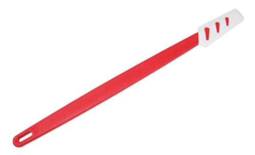 TUPPERWARE Griffbereit Kleiner Top-Schaber D78 weiß-rot Teigspachtel schmal 31219 von Tupperware