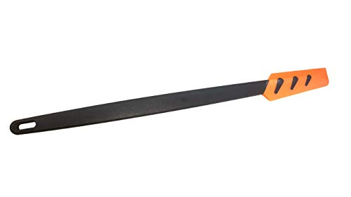 TUPPERWARE Griffbereit Kleiner Top-Schaber schwarz-orange Teigspachtel schmal, Silikon von Tupperware