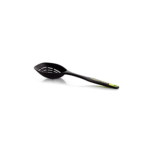 TUPPERWARE Griffbereit Schaumlöffel Tief schwarz-gelb Abtropflöffel Löffelsieb 8846 von Tupperware