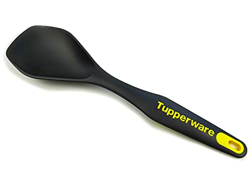 TUPPERWARE Griffbereit Servierlöffel schwarz-gelb D166 Servier TOP-Servierlöffel von Tupperware