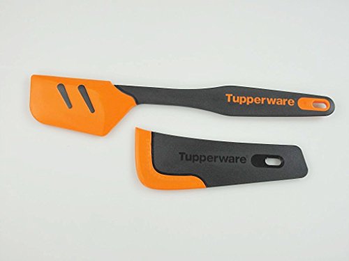 TUPPERWARE Griffbereit Top-Schaber schwarz-orange + Handlanger TOP-Teigspachtel von Tupperware