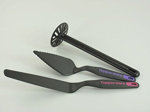 TUPPERWARE Griffbereit Tortenstück + schwarz Pürier-Meister + schmale Palette P 23531 von Tupperware