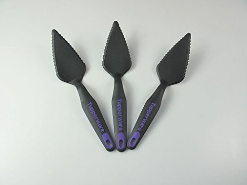 TUPPERWARE Griffbereit Tortenstück schwarz-lila (3) Heber D163 TOP-Tortenheber P 23285 von Tupperware