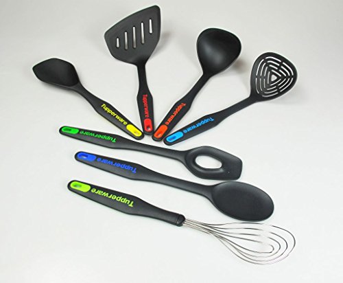 TUPPERWARE Griffbereit versch.Küchenlöffel + versch.Küchenbesen + Pfannenwender von Tupperware