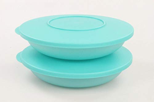 TUPPERWARE Junge Welle Teller 700 ml türkis Swingtime mit Deckel (2) von Tupperware