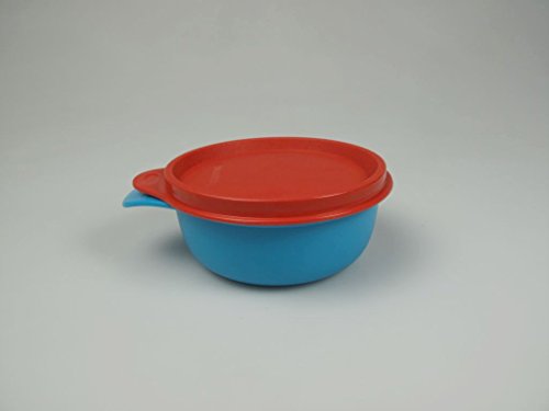 TUPPERWARE Kinder Teller Box rot blau Tupperbox Aufbewahrung Kinderteller Baby P 18438 von Tupperware