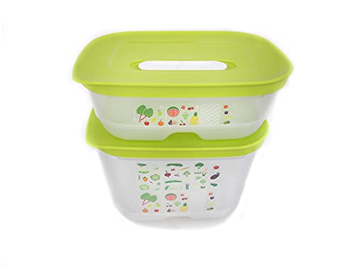 TUPPERWARE Kühlschrank 1,8L hoch+ 800 ml limette KlimaOase PrimaKlima Klimakönig von Tupperware