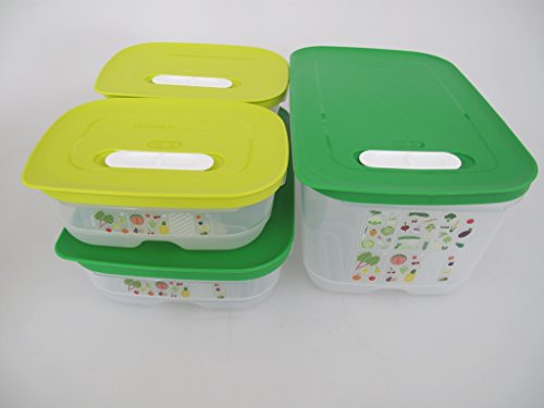 TUPPERWARE Kühlschrank 4,4 L hoch+ 1,8 L flach + 800 ml (2) KlimaOase P 23879 von Tupperware