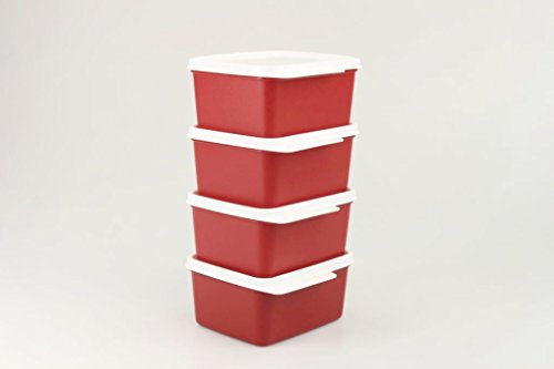 TUPPERWARE Kühlschrank 500 ml rot (4) Kühle Ecke Frischemeister Weihnachts-Ecke 15515 von Tupperware