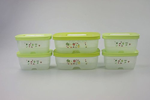 TUPPERWARE Kühlschrank 800ml limette (2)+375 ml (4) KlimaOase Klimakönig P 23788 von Tupperware