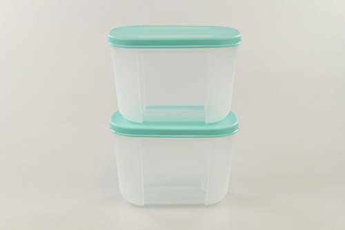 TUPPERWARE Kühlschrank System 300 ml türkis (2) Frische-System P 24192 von Tupperware