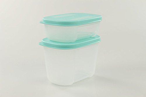 TUPPERWARE Kühlschrank System 300 ml türkis + 140 ml türkis Frische-System von Tupperware