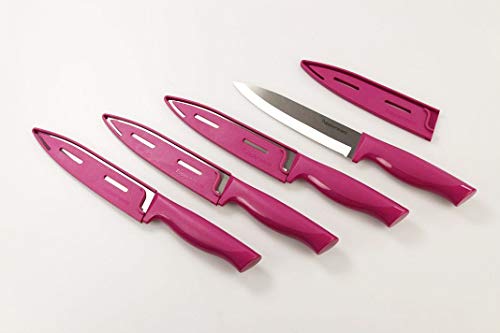 TUPPERWARE Messer Essential-Serie lila groß Universal Universalmesser (4) von Tupperware