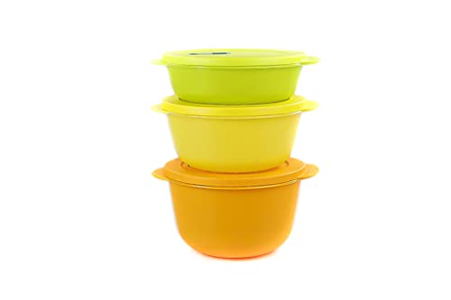 TUPPERWARE Mikrowelle CrystalWave 2,0 L orange+1,5 L gelb+1,0L limette Micro Pop TUPPERWARE Mikrowelle CrystalWave 2,0 L orange+1,5 L gelb+1,0L limette Micro Pop von Tupperware