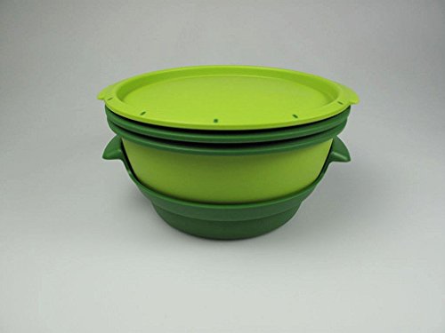 TUPPERWARE Mikrowelle MicroGourmet Dampfgarer grün Mikro Dampfwunder Micro von Tupperware