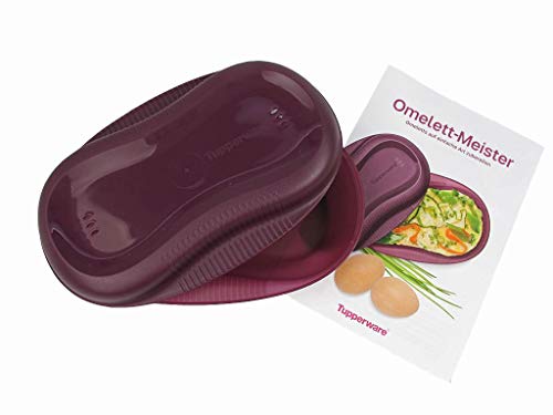 TUPPERWARE Mikrowelle Omelett-Meister lila Omlettwunder Eier Mikro mit Rezept von Tupperware