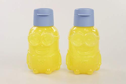 TUPPERWARE Minion Kinder gelb EcoEasy Trinkflasche Ökoflasche (2) 350 ml 30860 von Tupperware