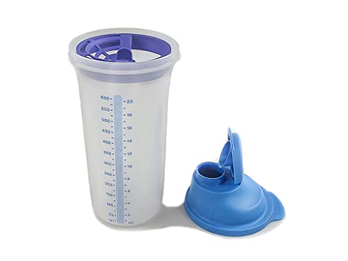 Tupperware Kenparazzi Shaker Mix Fix Mess Mixbecher 600 ml XL Quick-Shake Shake It Blau, Transparent von Tupperware