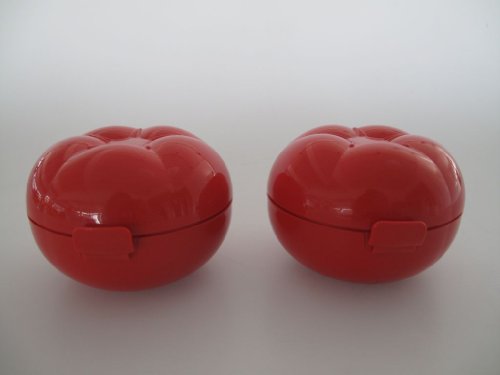 TUPPERWARE Obstboxen Tomate rot (2) Tomatendose Dose box tomato von Tupperware