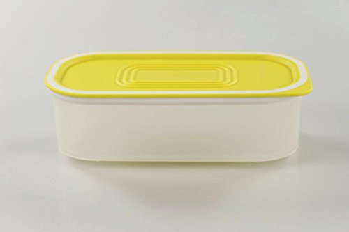 TUPPERWARE Quadro 320 ml gelb weiß Dose Behälter Vorrat Optimum Ultimo von Tupperware