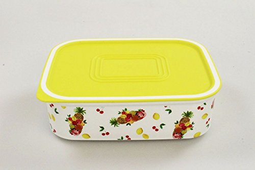 TUPPERWARE Quadro weiß gelb Obst Sommer Vorrat Dose Box Ultimo 500 ml 30179 von Tupperware