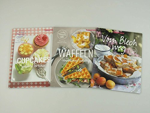 TUPPERWARE Rezeptheft Cupcakes Backen + Waffeln Silikonform+ Vom Blech weg Deutsch von Tupperware