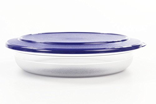 TUPPERWARE Tafelperle 1,3L mittelblau Schüssel Servieren Schale flach OHNE RAND von Tupperware
