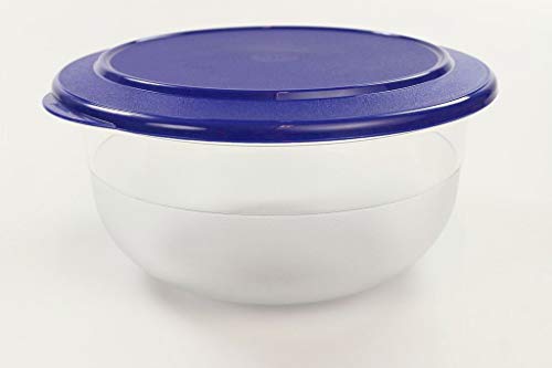 TUPPERWARE Tafelperle 2,1 L OHNE RAND mit mittelblauem Deckel Classic Royal von Tupperware