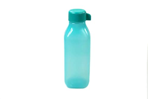 TUPPERWARE To Go Eco 500 ml dunkeltürkis EcoEasy Öko quadtratisch Flasche Quader von Tupperware