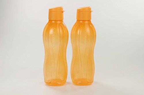 TUPPERWARE To Go Eco 750 ml orange (2) Trinkflasche Klipverschluss Eco von Tupperware