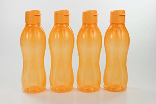 TUPPERWARE To Go Eco 750 ml orange (4) Trinkflasche Klipverschluss Eco von Tupperware