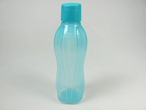 TUPPERWARE To Go Eco 750ml blau/türkis Trinkflasche Clippverschluss Ökoflasche von Tupperware