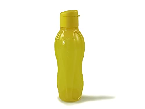 TUPPERWARE To Go Eco 750ml gelb Trinkflasche Clippverschluss Ökoflasche Flasche 6609 von Tupperware