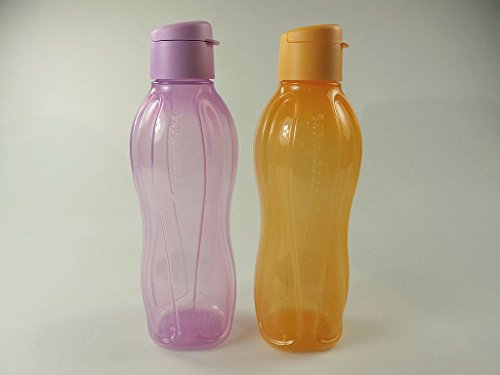 TUPPERWARE To Go Eco 750ml orange+helles lila Trinkflasche Ökoflasche Flasche von Tupperware