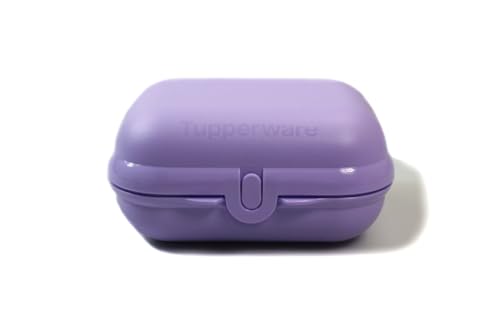 TUPPERWARE To Go Mini-Twin lila Brotdose Box Behälter Kinder Schule Größe 1 von Tupperware