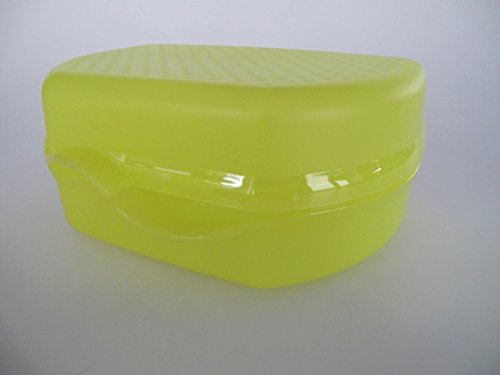 TUPPERWARE To Go Snacky limette Brotbox Kindergarten Pausenbrot Sandwich Dose 7545 von Tupperware