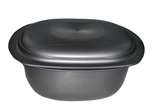 Tupperware UltraPro 3,5L Backform + Deckel Bräter Auflaufform Kasserolle H31 9681, Aluminium, Schwarz, 30 x 22.6 x 11.7 cm, 2-Einheiten von Tupperware