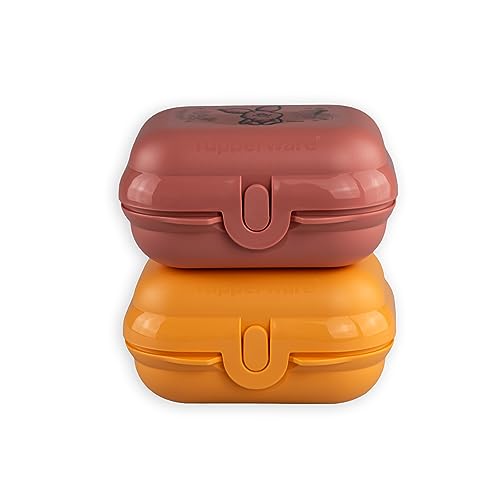 Tupperware (2 To Go Mini-Twin Größe 1 Winnie Pooh Rosa Ferkel + Orange Tigger (inkl. Orangenschäler) von Tupperware