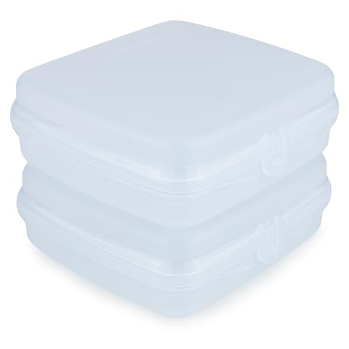 Tupperware 2x Eco+ Sandwich-Box hellblau Brotdose Pausenbrot Brotbox (inkl. 1x Bio Saatgut) von Tupperware