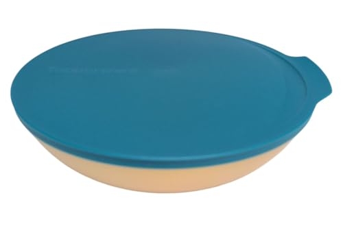 Tupperware Allegra Exclusiv Schüssel mit Deckel Servierschüssel servieren (gold tükis 1,5 Liter) von Tupperware