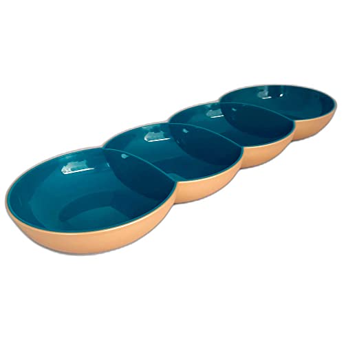 Tupperware , Kunststoff, Allegra Perle petrol gold Servierschale Servierschalenquartett Schale servieren Tupperware , Kunststoff, Allegra Perle petrol gold Servierschale Servierschalenquartett Schale servieren von Tupperware