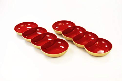 Tupperware Allegra Perle rot Gold Servierschale Servierschalenquartett (2) von Tupperware
