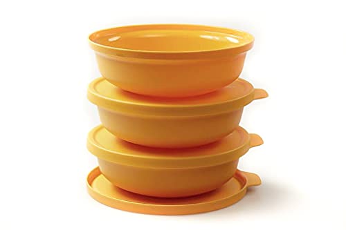 Tupperware Aloha 450ml gelb (3) Schüssel Servieren Servierschüssel Salatschüssel von Tupperware