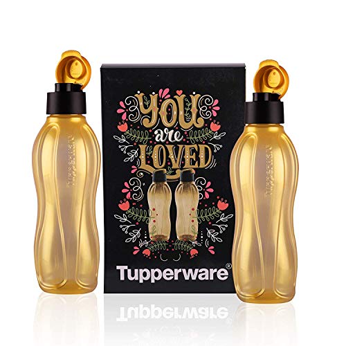 Tupperware Aquasafe Water Bottle 750 ml Gold 2 pcs von Tupperware