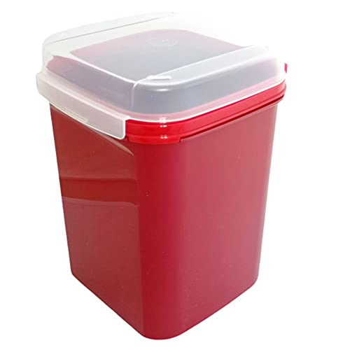 Tupperware Bellevue 5,5 Liter Naschkätzchen Dose Vorrat Apollo Royal Schatztruhe Keksdose rot von Tupperware