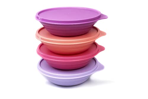 Tupperware Bunte Drops 400 ml lila, lachs, pink & Flieder Schälchen Drops von Tupperware