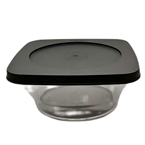Tupperware Clear Collection 620 ml Schale Classic Royal Tafelperle Glasklar schwarz von Tupperware