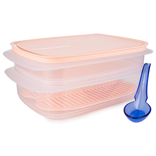 Tupperware Cool´n Fresh Set 1,5 L + Gitter rosa +790ml rosa Wurstbehälter Kühlschrank (inkl. China-Löffel) von Tupperware