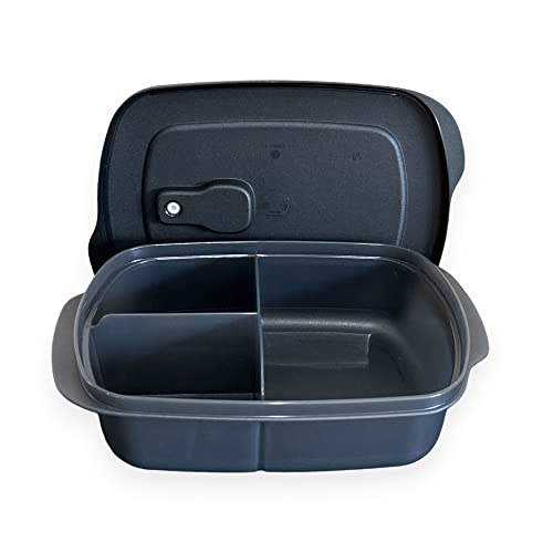 Tupperware CrystalWave Mikrowellen-Behälter, rechteckig, Schwarz von Tupperware